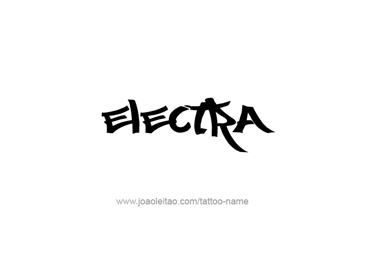 Tattoo Design Mythology Name Electra   