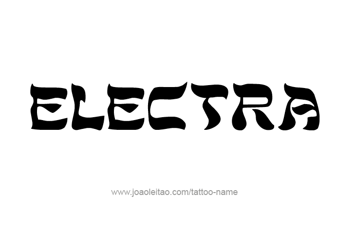 Tattoo Design Mythology Name Electra   