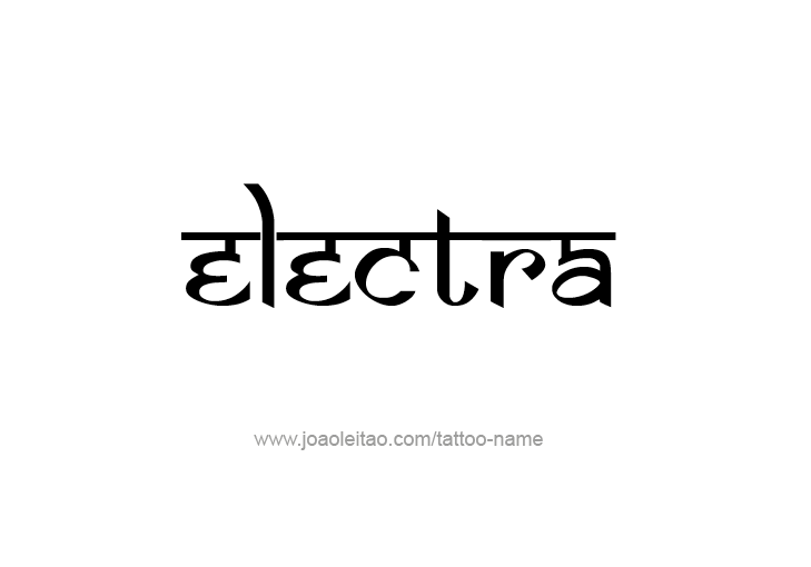 Tattoo Design Mythology Name Electra   