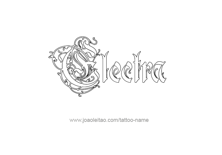 Tattoo Design Mythology Name Electra   