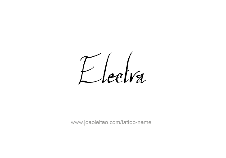 Tattoo Design Mythology Name Electra   