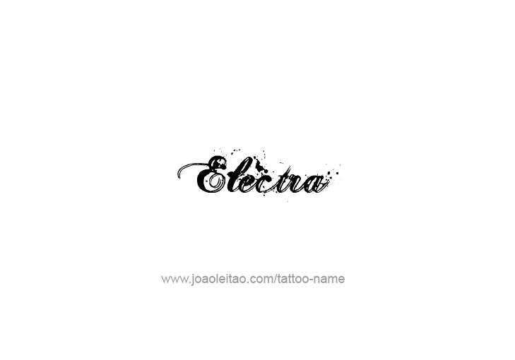 Tattoo Design Mythology Name Electra   