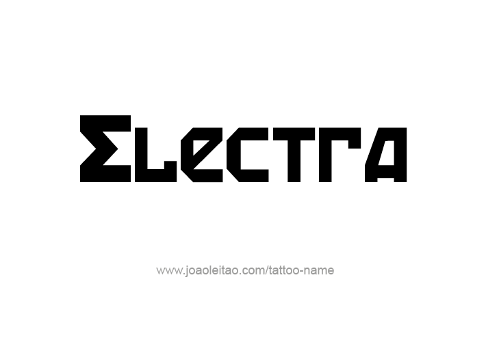 Tattoo Design Mythology Name Electra   