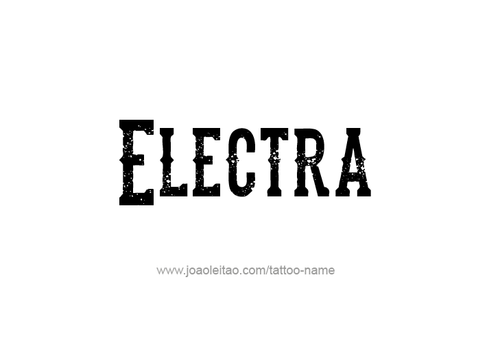 Tattoo Design Mythology Name Electra   