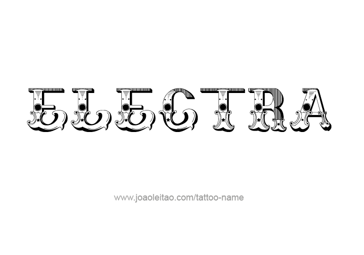 Tattoo Design Mythology Name Electra   