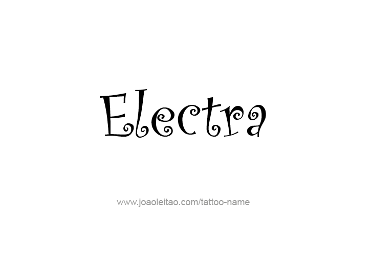 Tattoo Design Mythology Name Electra   