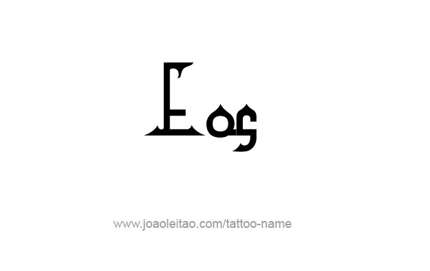 Tattoo Design Mythology Name Eos   