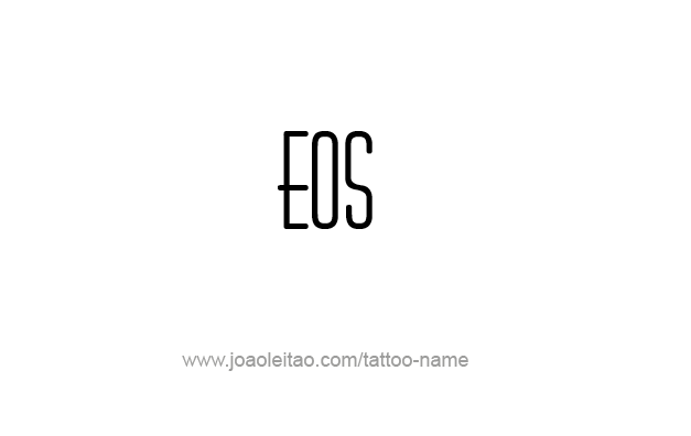 Tattoo Design Mythology Name Eos   