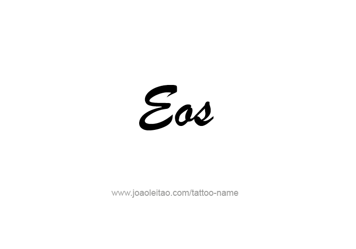 Tattoo Design Mythology Name Eos   