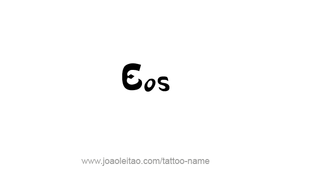 Tattoo Design Mythology Name Eos   