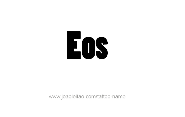 Tattoo Design Mythology Name Eos   