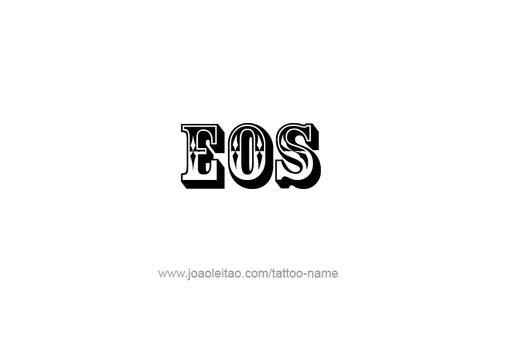 Tattoo Design Mythology Name Eos   