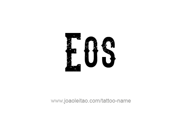 Tattoo Design Mythology Name Eos   