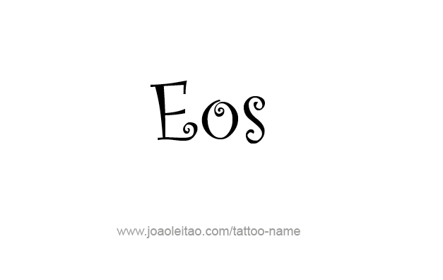 Tattoo Design Mythology Name Eos   