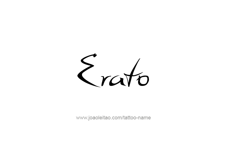 Tattoo Design Mythology Name Erato   