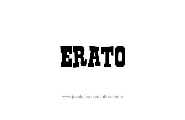 Tattoo Design Mythology Name Erato   