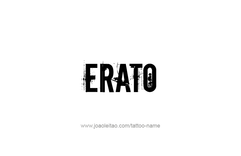 Tattoo Design Mythology Name Erato   