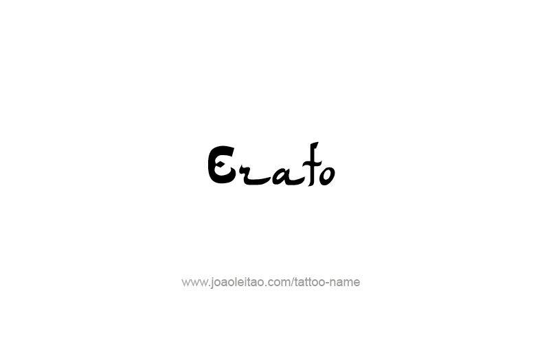 Tattoo Design Mythology Name Erato   