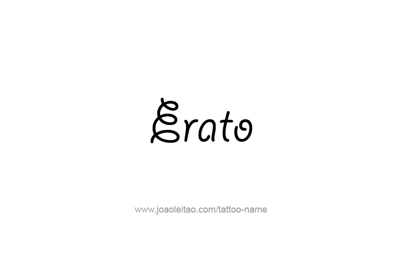 Tattoo Design Mythology Name Erato   