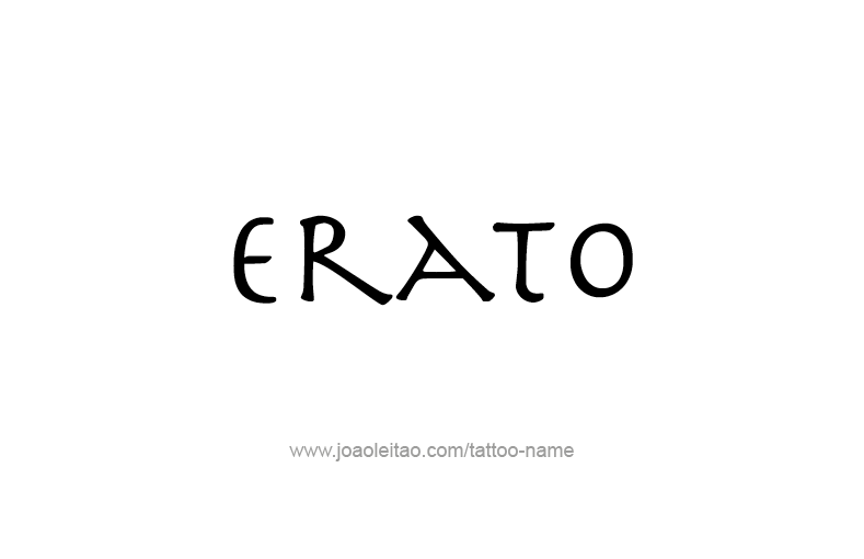 Tattoo Design Mythology Name Erato   