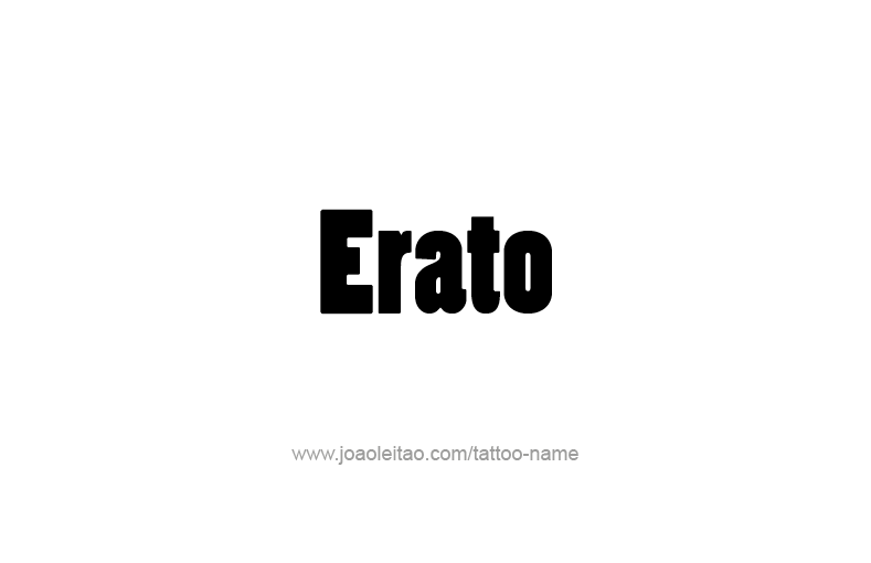 Tattoo Design Mythology Name Erato   