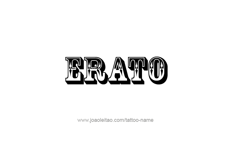 Tattoo Design Mythology Name Erato   