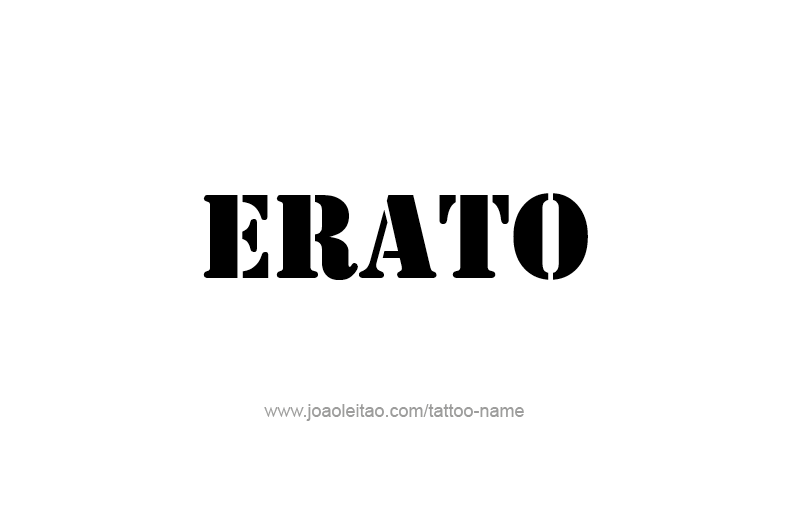 Tattoo Design Mythology Name Erato   