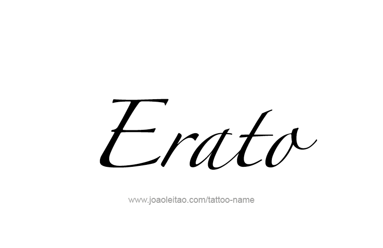 Tattoo Design Mythology Name Erato   