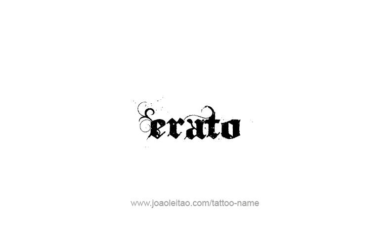 Tattoo Design Mythology Name Erato   