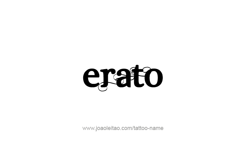 Tattoo Design Mythology Name Erato   