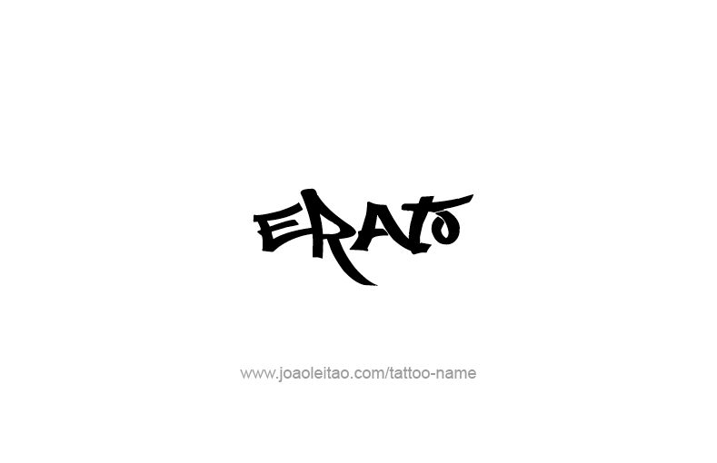 Tattoo Design Mythology Name Erato   