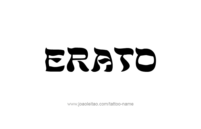 Tattoo Design Mythology Name Erato   