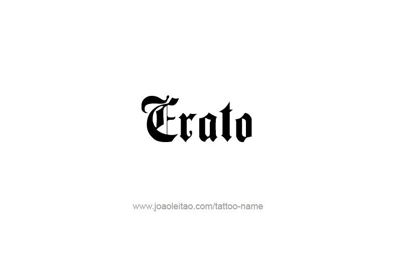 Tattoo Design Mythology Name Erato   