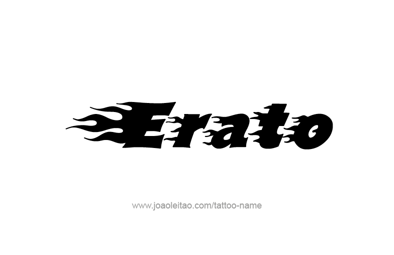 Tattoo Design Mythology Name Erato   