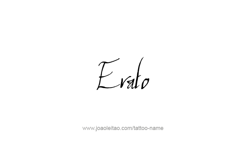 Tattoo Design Mythology Name Erato   