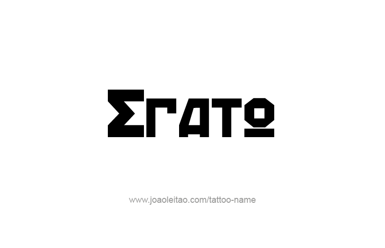 Tattoo Design Mythology Name Erato   