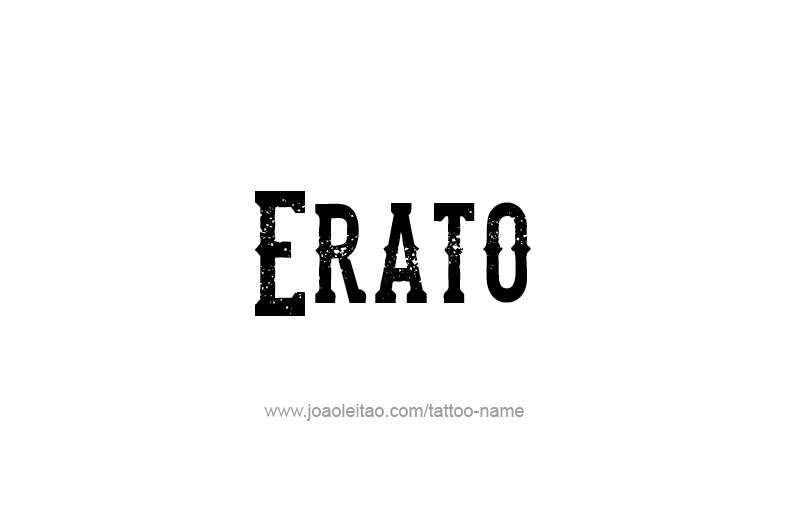 Tattoo Design Mythology Name Erato   