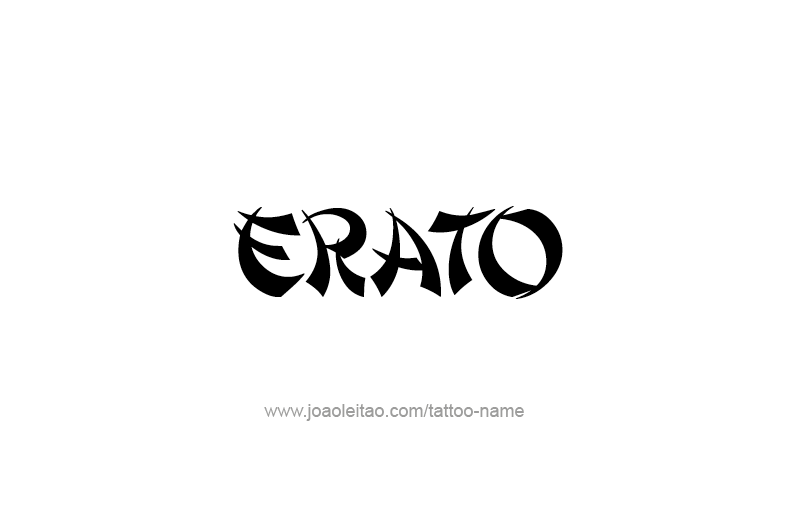 Tattoo Design Mythology Name Erato