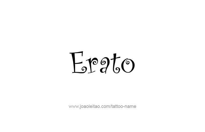 Tattoo Design Mythology Name Erato   