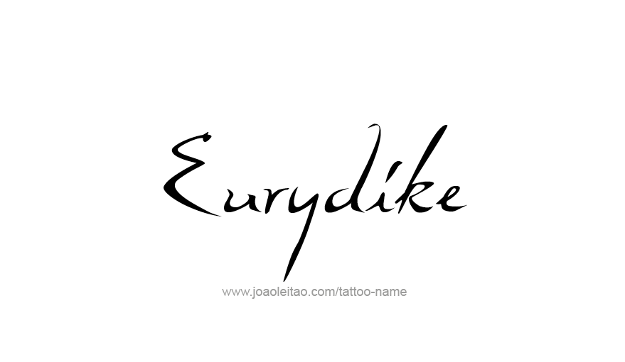 Tattoo Design Mythology Name Eurydike   