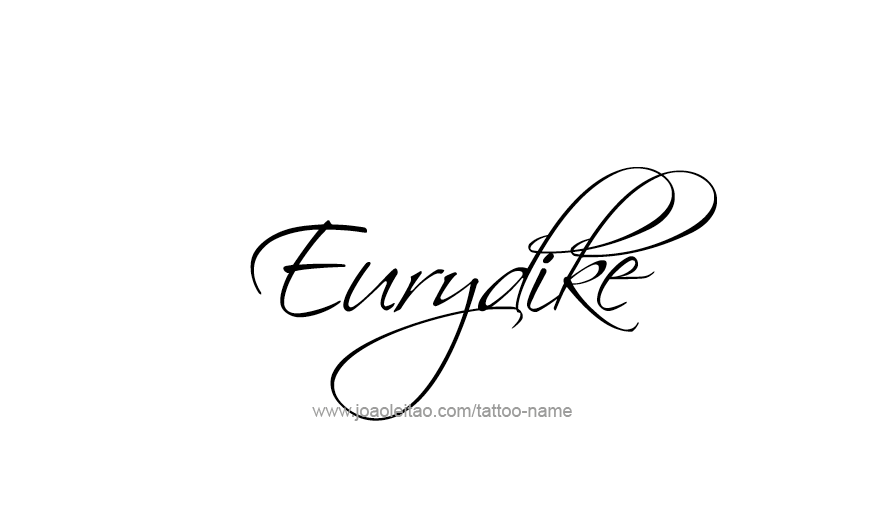 Tattoo Design Mythology Name Eurydike   