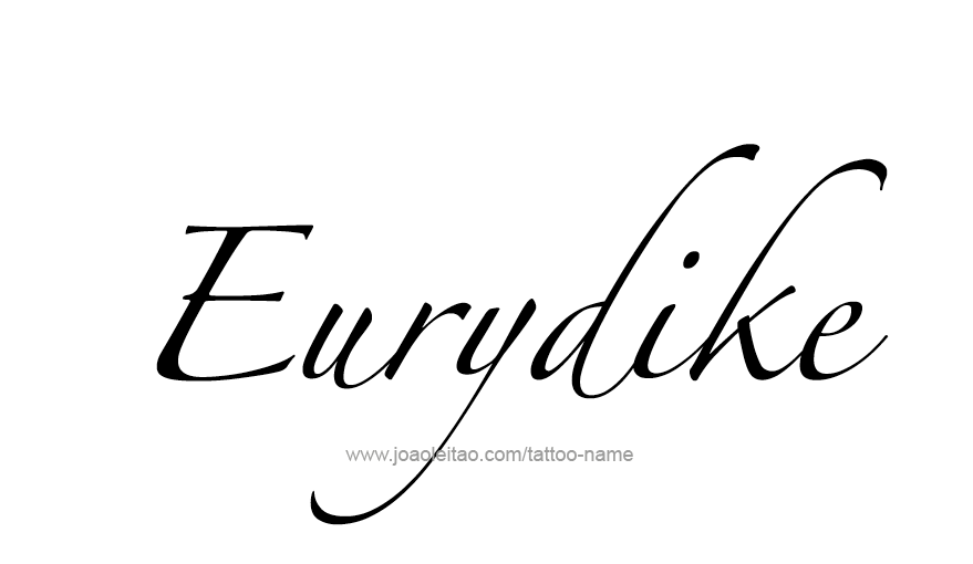 Tattoo Design Mythology Name Eurydike   