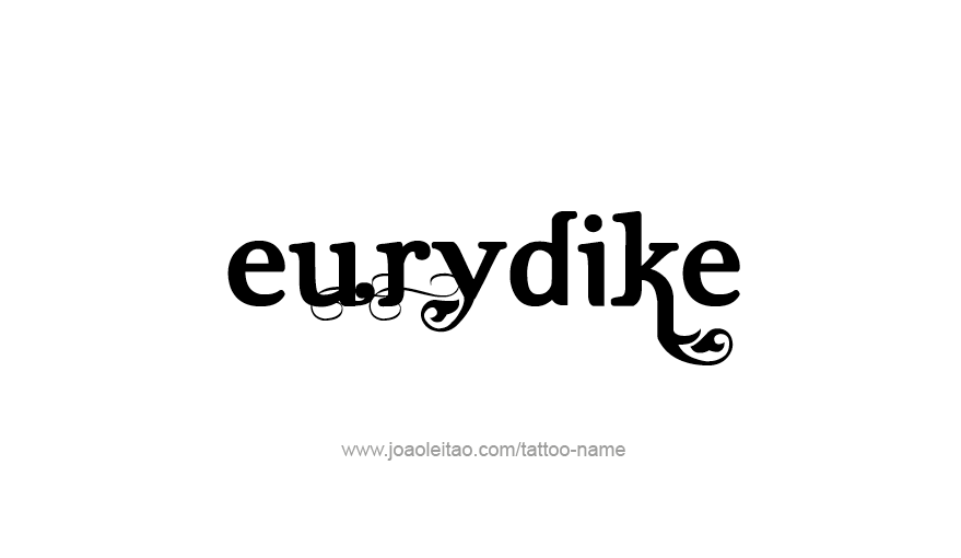 Tattoo Design Mythology Name Eurydike   