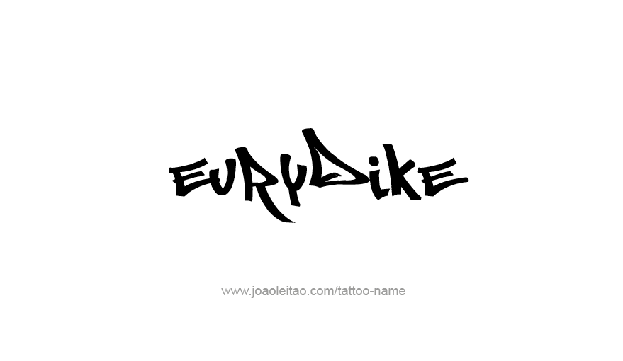 Tattoo Design Mythology Name Eurydike   