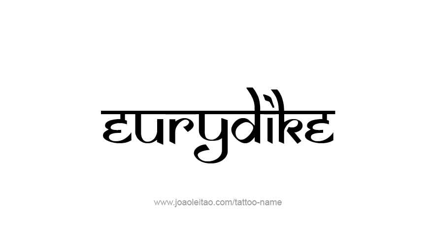 Tattoo Design Mythology Name Eurydike   