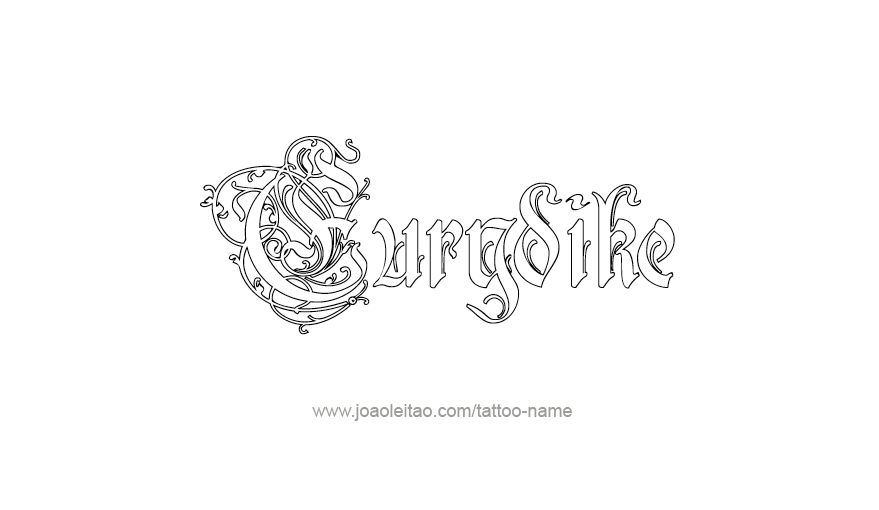 Tattoo Design Mythology Name Eurydike   