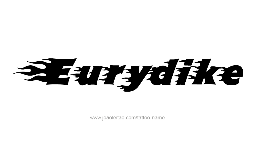 Tattoo Design Mythology Name Eurydike   