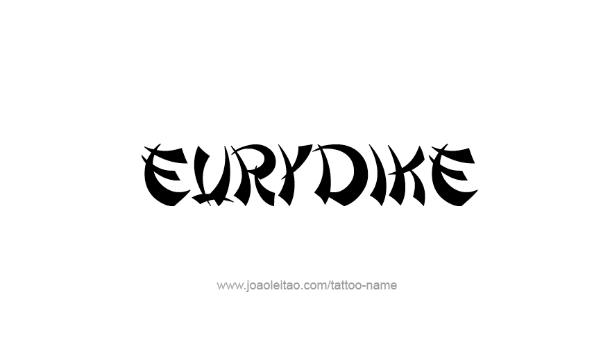 Tattoo Design Mythology Name Eurydike