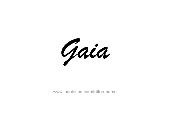 Tattoo Design Mythology Name Gaia   