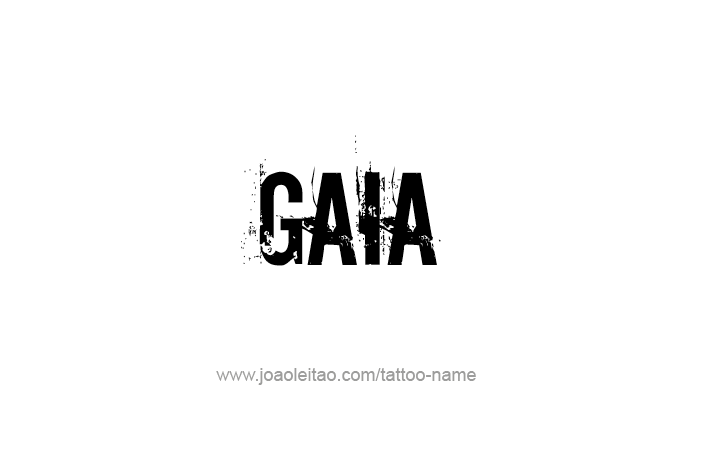 Tattoo Design Mythology Name Gaia   